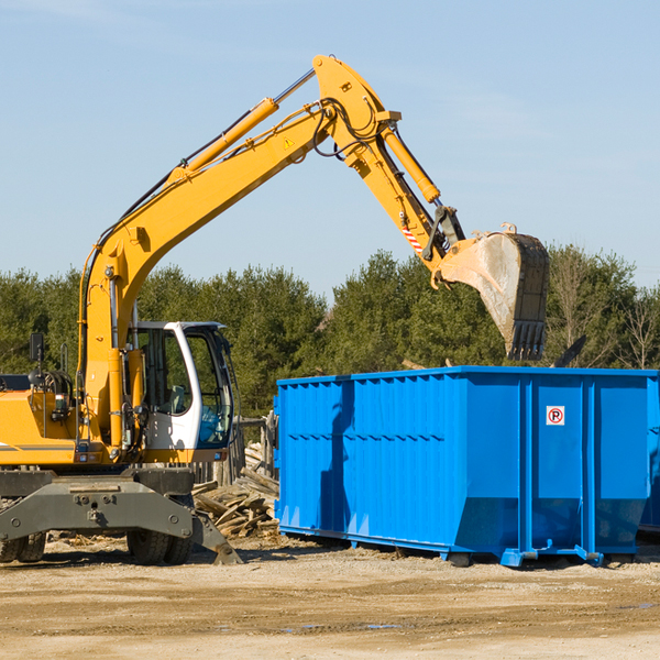 can i choose the location where the residential dumpster will be placed in Mansfield South Dakota